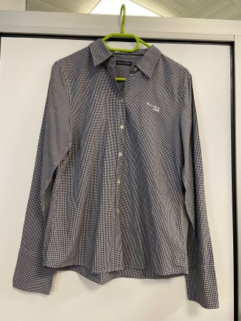 Bluse - Marc O`Polo - Gr. M Damen - grau/schwarz/weiss